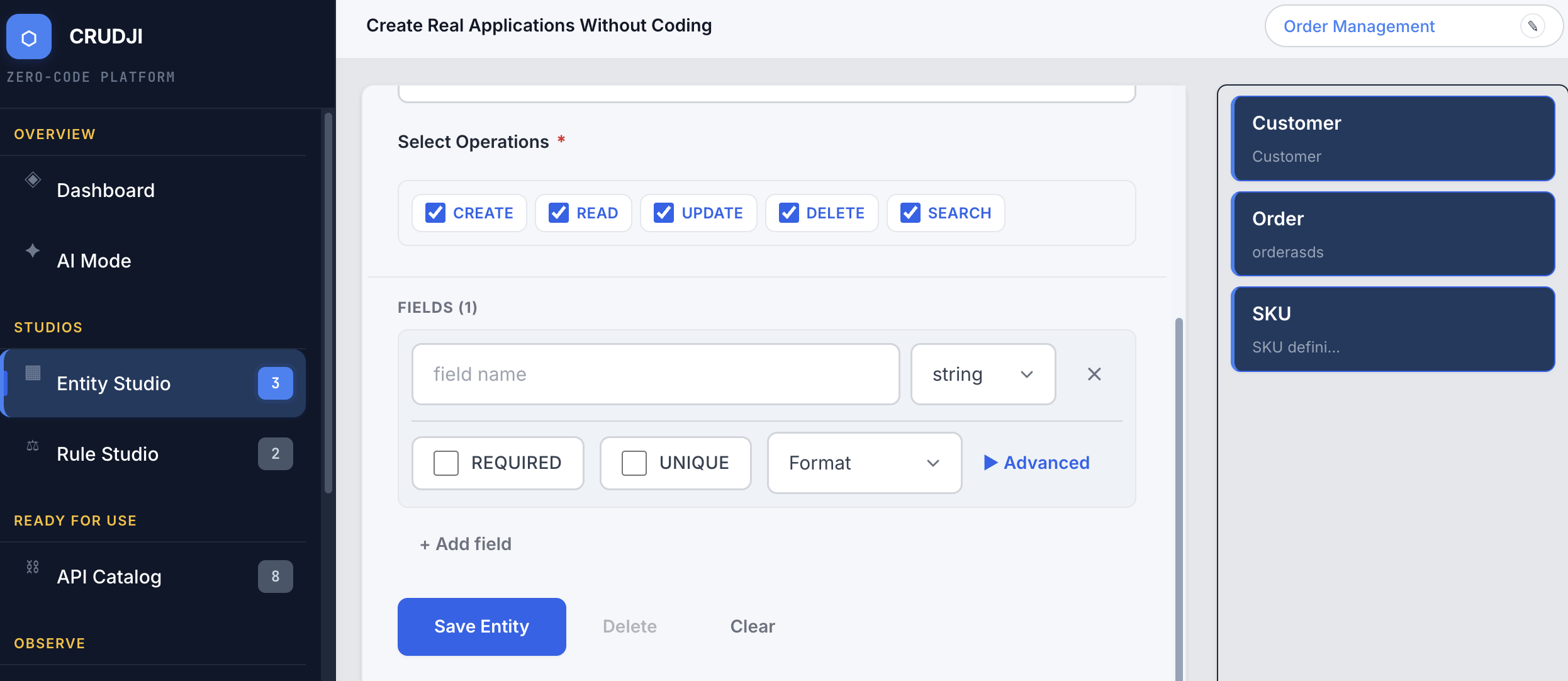 Entity Studio - Visual data modeling